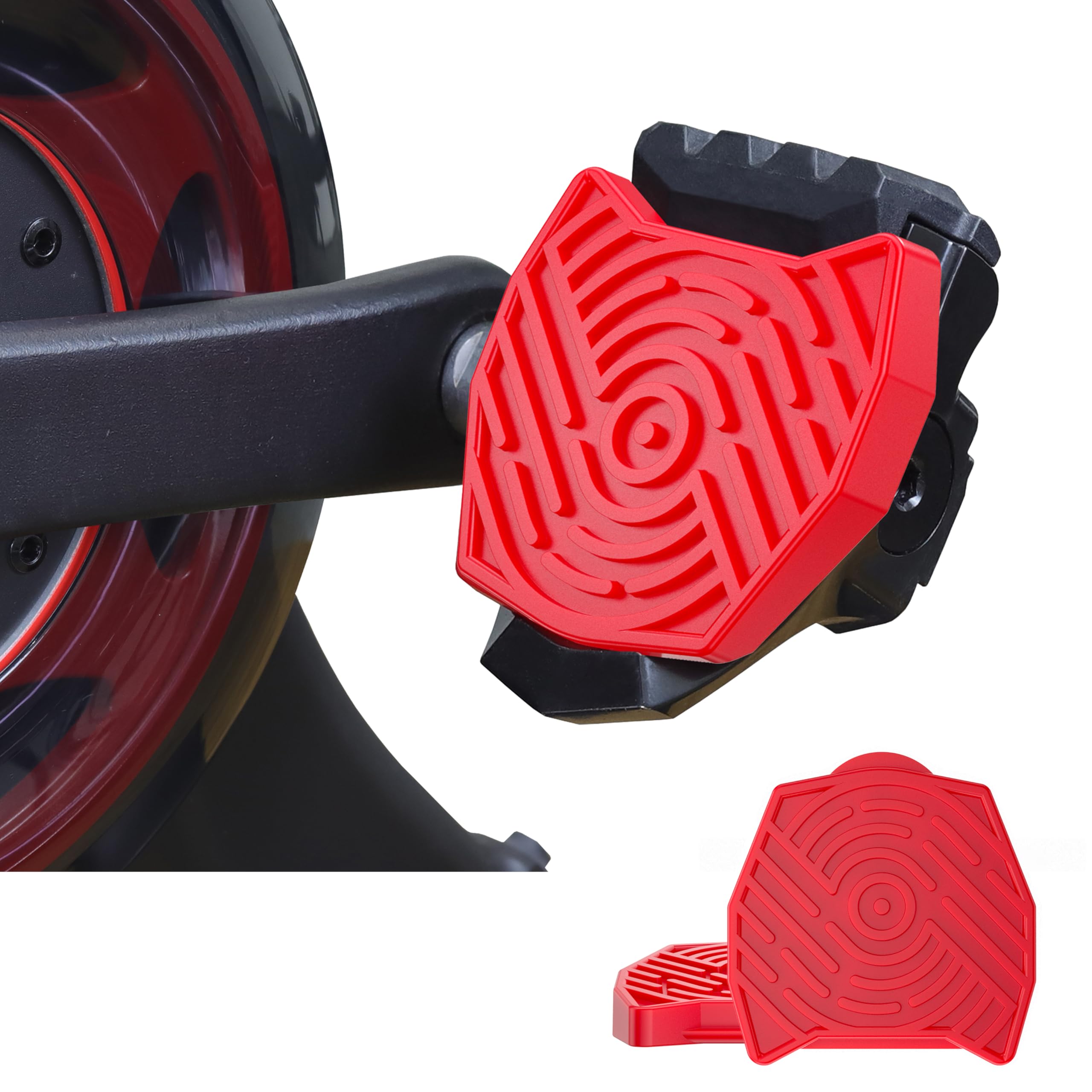 Doubleplus Pedal Converters Compatible with Peloton Bike & Bike Plus, Flat Pedals Compatible with The Bike Plus, Pedal Adapters for The Bike, Fit for Regular Shoes, Accessories for Exercise Bike