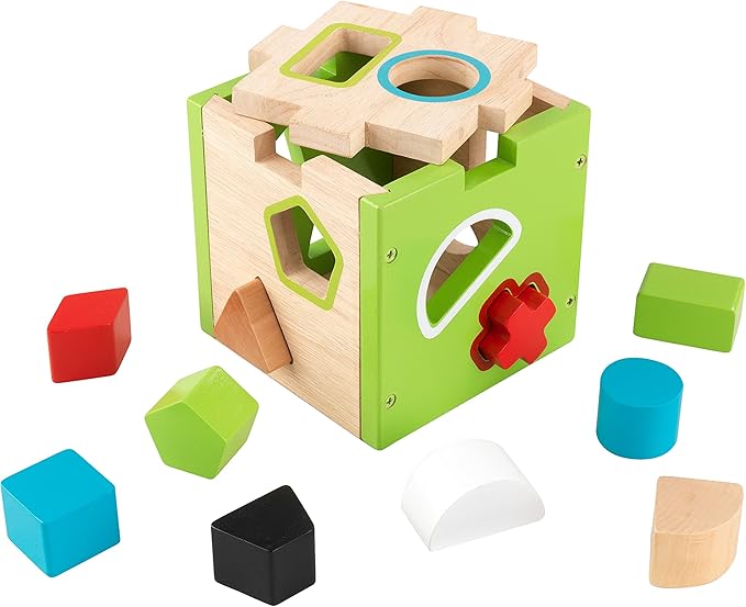 juego didactico cubos de madera