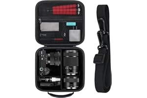 RAIALL Camera Case for Sony Alpha a6000/a6100/a6400/a6700/ Sony Alpha 7 II III IV/7R V Mirrorless Digital Camera and Lens, Vl