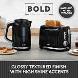 Breville Bold 2 Slice Toaster High Lift Wide Slots Black Silver Chrome VTR001 view 6