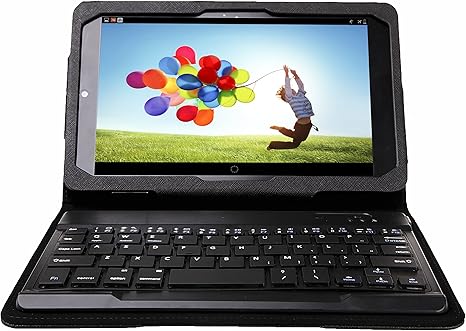 Amazon Com Aerb Wireless Bluetooth Keyboard Portfolio Stand Case For Dell Venue 8 Pro Windows Tablet Venue 8 30 Android Tablet With Detachable Removable Keyboard Black Computers Accessories