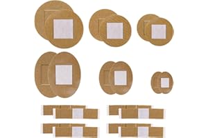 140pcs Small Spot Adhesive Bandages, 3 Shape Breathable Flexible Tiny Mini Circle Assorted Fabric Little Bandages Kit Include