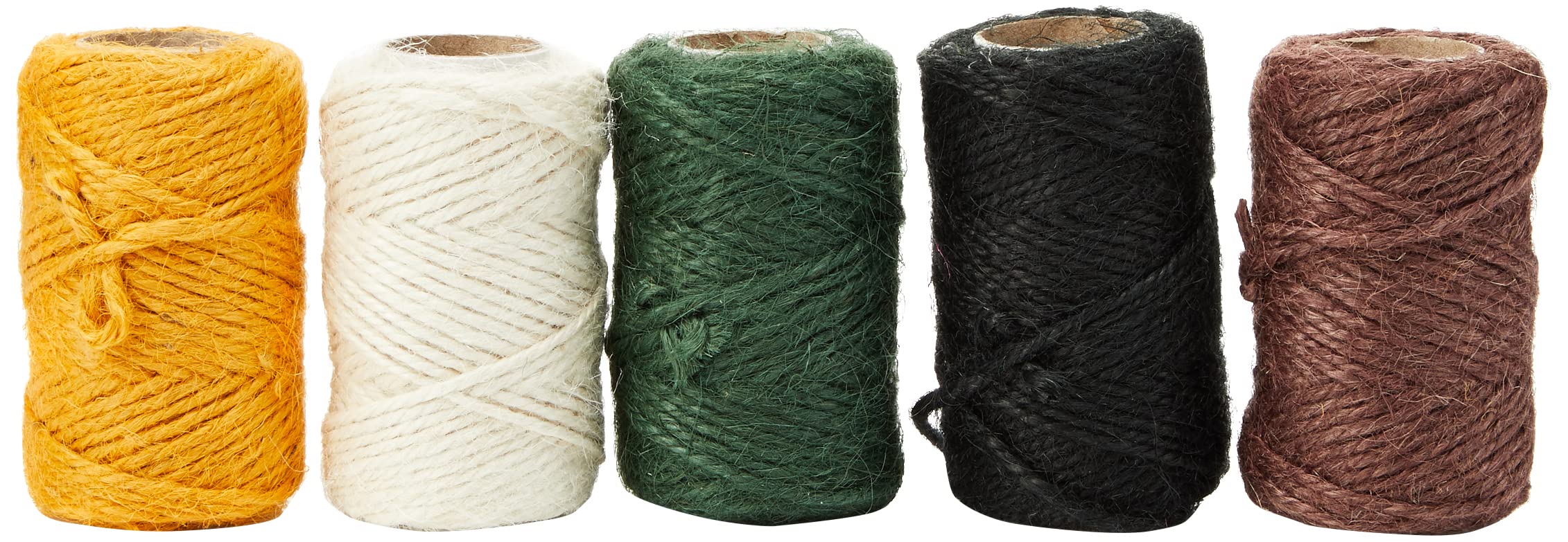 Springboard 70031 Natural Jute Yarn (Pack of 5) 20 m Spools - for DT, Art And Craft
