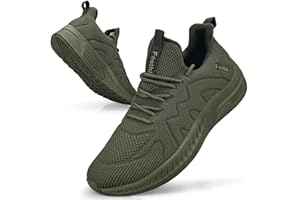 Feethit Mens Non Slip Walking Sneakers Lightweight Breathable Slip on Running Shoes Athletic Gym Tennis Shoes for Men