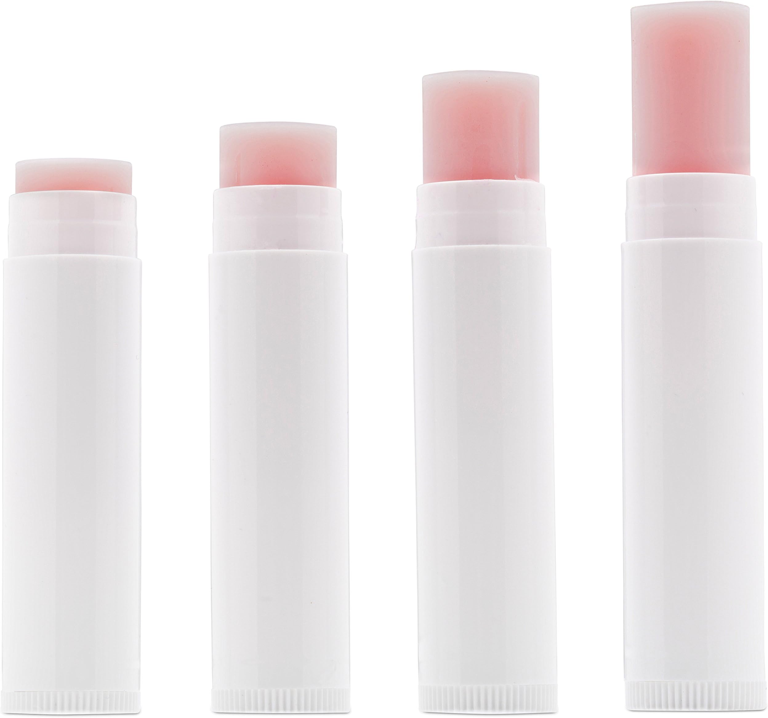 Belladonna Lip Balm Bulk, Pack of 50 Chapstick, Filled/Unlabeled, Cherry Flavor, add Your Own Lip Balm Labels