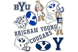 Desert Cactus Brigham Young University Sticker Cougars BYU Cougs Vinyl Decals Laptop Water Bottle Car Scrapbook Sheet T2 (Type 2)