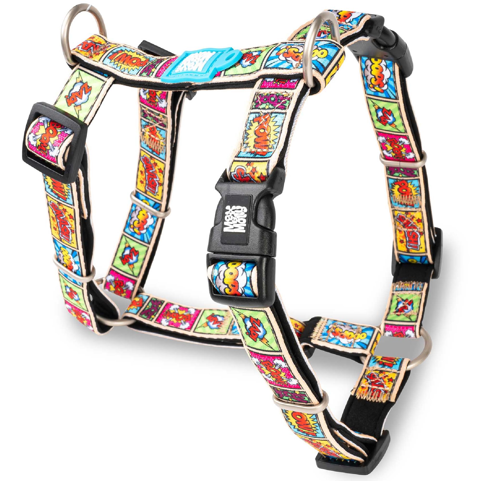 Max & Molly H Comfort Fit Dog Harness – Soft Neoprene Padding, Easy Step-In Design, Durable Metal Parts, Dual D-Rings for Enhanced Control – Perfect for Secure, Comfortable Walks