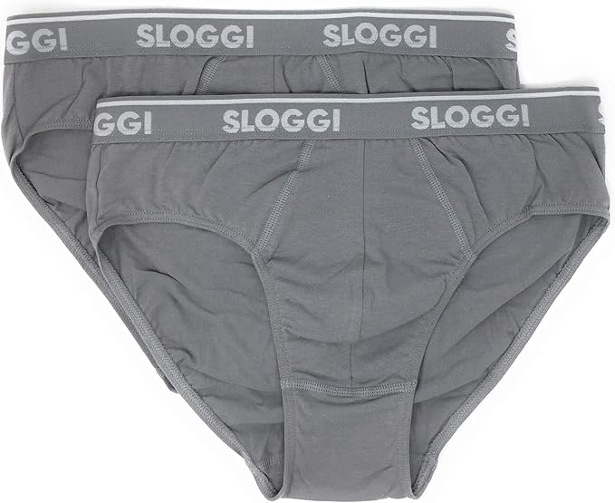 Sloggi Boxer Uomo Slip Uomo Sloggi Go ABC 2.0 - 95% Cotone, Comodo E Leggero - Confezione Da 2 Pezzi Mutande Cotone Comfort