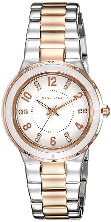 Giordano Analog White Dial Womens Watch - 2714-55