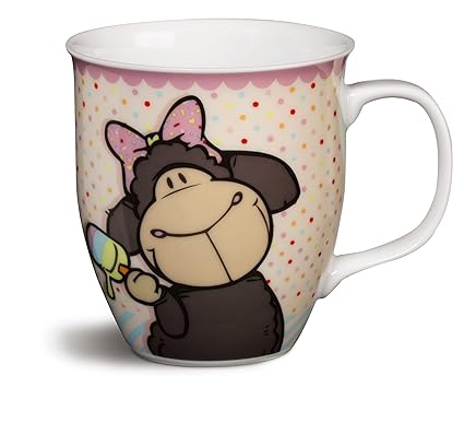 Nici 38273 Tasse Jolly Coco Durchmesser 9,5 x 10 cm, Porzellan