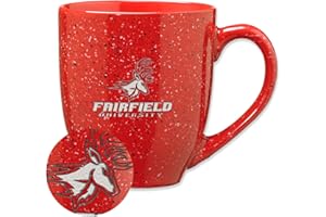 Rico Industries NCAA 16 oz Team Color Laser Engraved Speckled Ceramic Coffee Mug (D - G Schools)