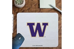 Fan Brander NCAA Mousepad for Home, Office, and Gaming (Washington Huskies Mouspad)