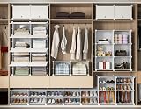 HOMIDEC 28-Pair 7-Tier Shoe Rack Storage Cabinet Dustproof Organizer view 5