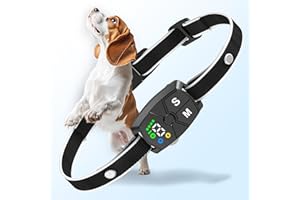 FURRYASTRO Bark Collar with Optional Safe Shock Modes and Beep Vibration, 2025 AI Smart Bark Collar for Small and Medium Dogs. Barking Collar with 7 Adjustable Sensitivity, Rechargeable, Waterproof