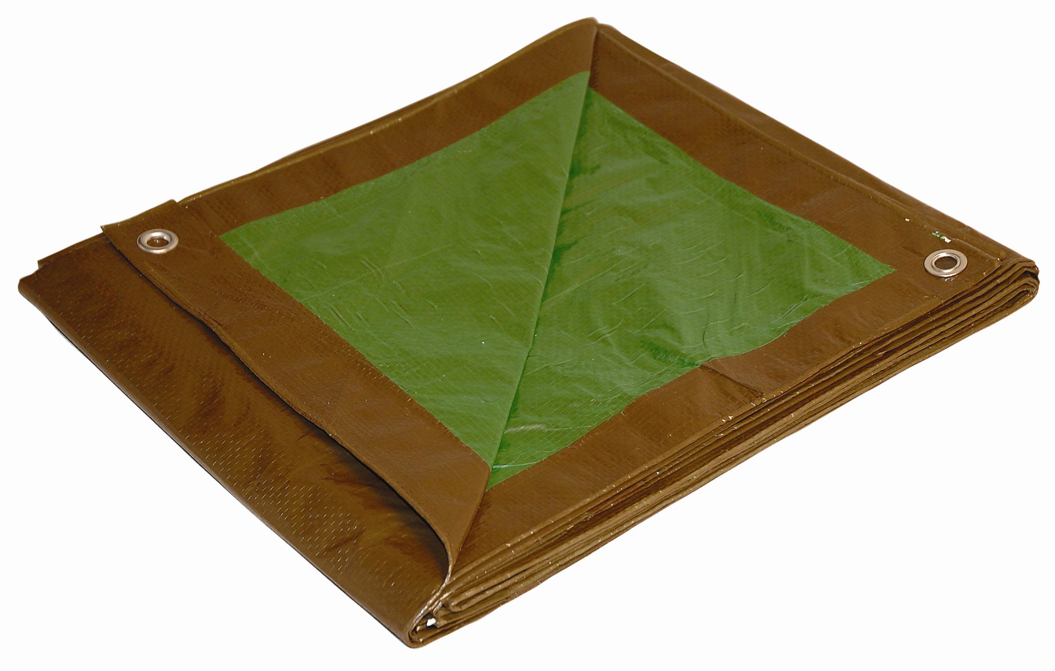Dry Top Medium Duty Tarp, Polyethylene (PE), Brown/Green, 10 Ft x 20 Ft (7-Mil)