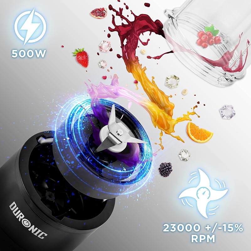 BL510 Mini Frullatore Elettrico 500W Borraccia 570ml Smoothie