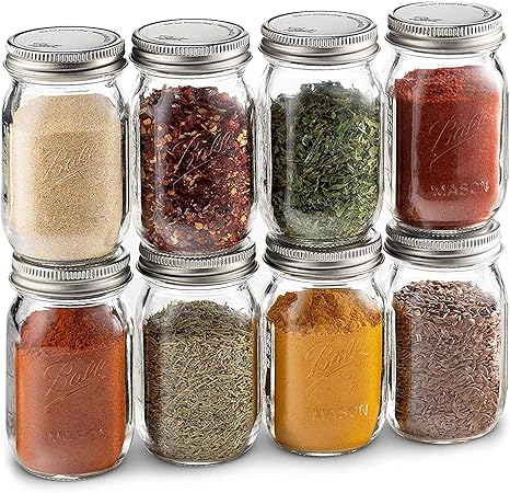 Ball Spice Jars; Mini Mason Jars 4 oz 