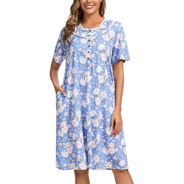 Camisones De Mujer Invierno ENJOYNIGHT Camisu00f3n Largo De