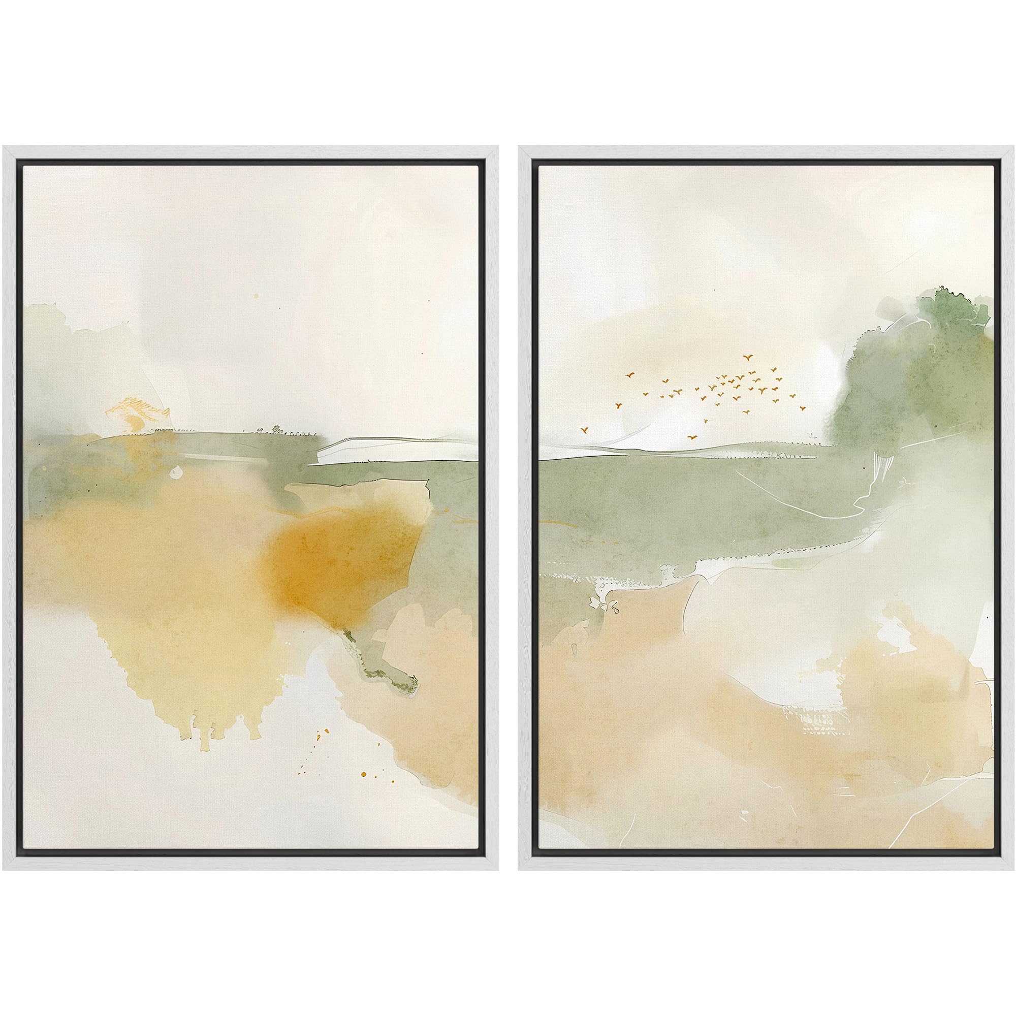 MUDECOR Framed Canvas Print Wall Art Set Abstract