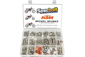 Specbolt Fasteners Nickel Wurks Bolt Kit for KTM and Other Euro Motorcycles and Off-Road Dirt Bikes