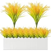 RAINFLOW Wheat Stalks - 7 Pcs Artificial Wheat Ears Simulated Wheats Straw Rice Ears Artificial Plant Barley Fake Plants for Vase Home Office Yard Patio Farmhouse Centerpiece Table Decor