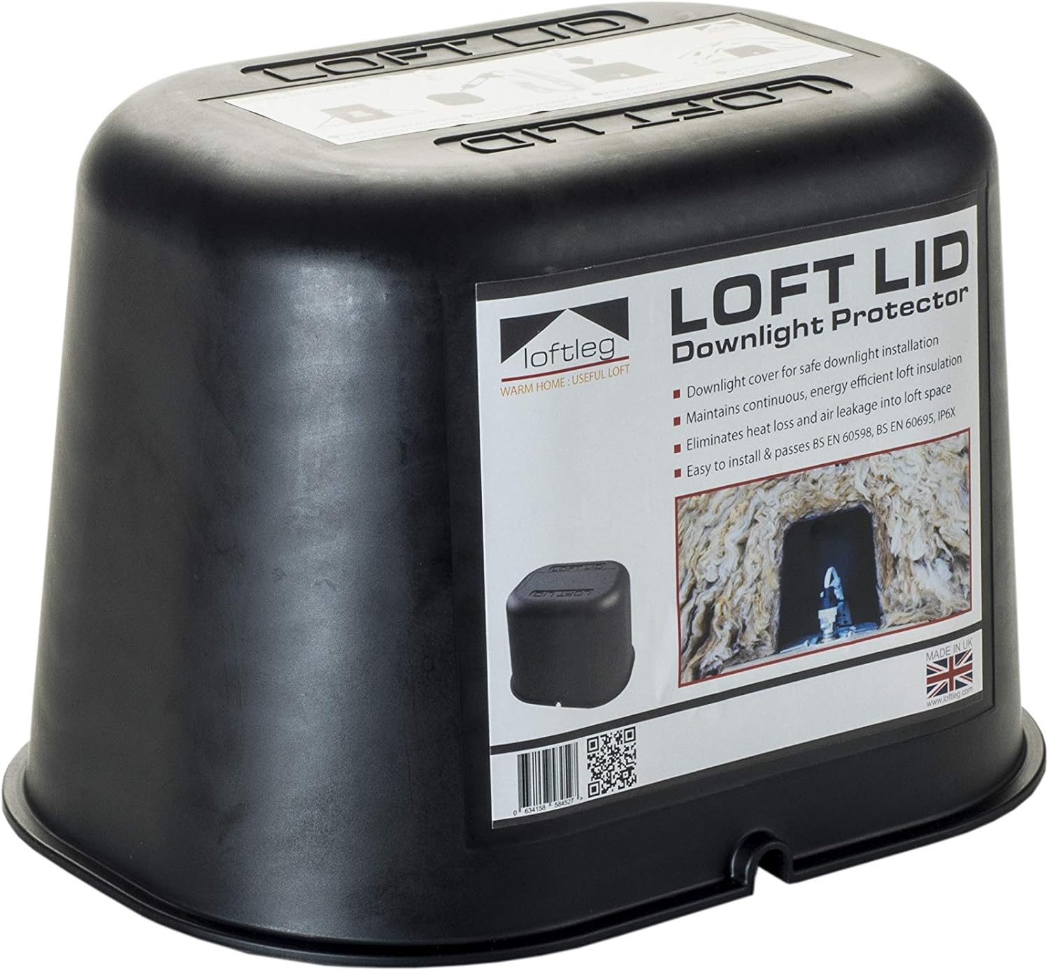LoftLeg Loft Lid Fire Rated Downlight Loft Protection Cover Cap (8) Amazon.co.uk Lighting