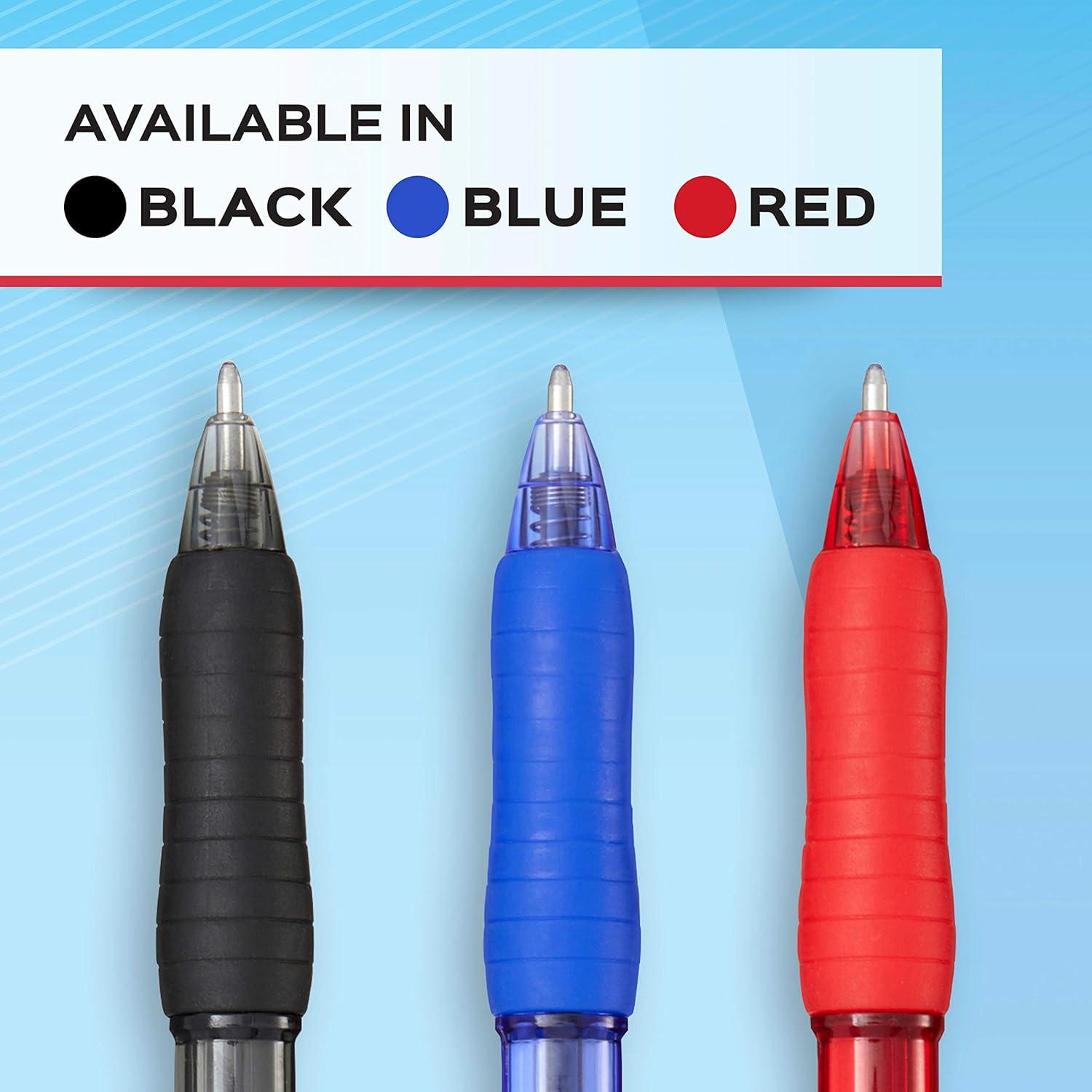 Paper Mate Ballpoint Pen, Profile Retractable Pen, Medium Point (1.0mm), Assorted, 8 Count : Office Products