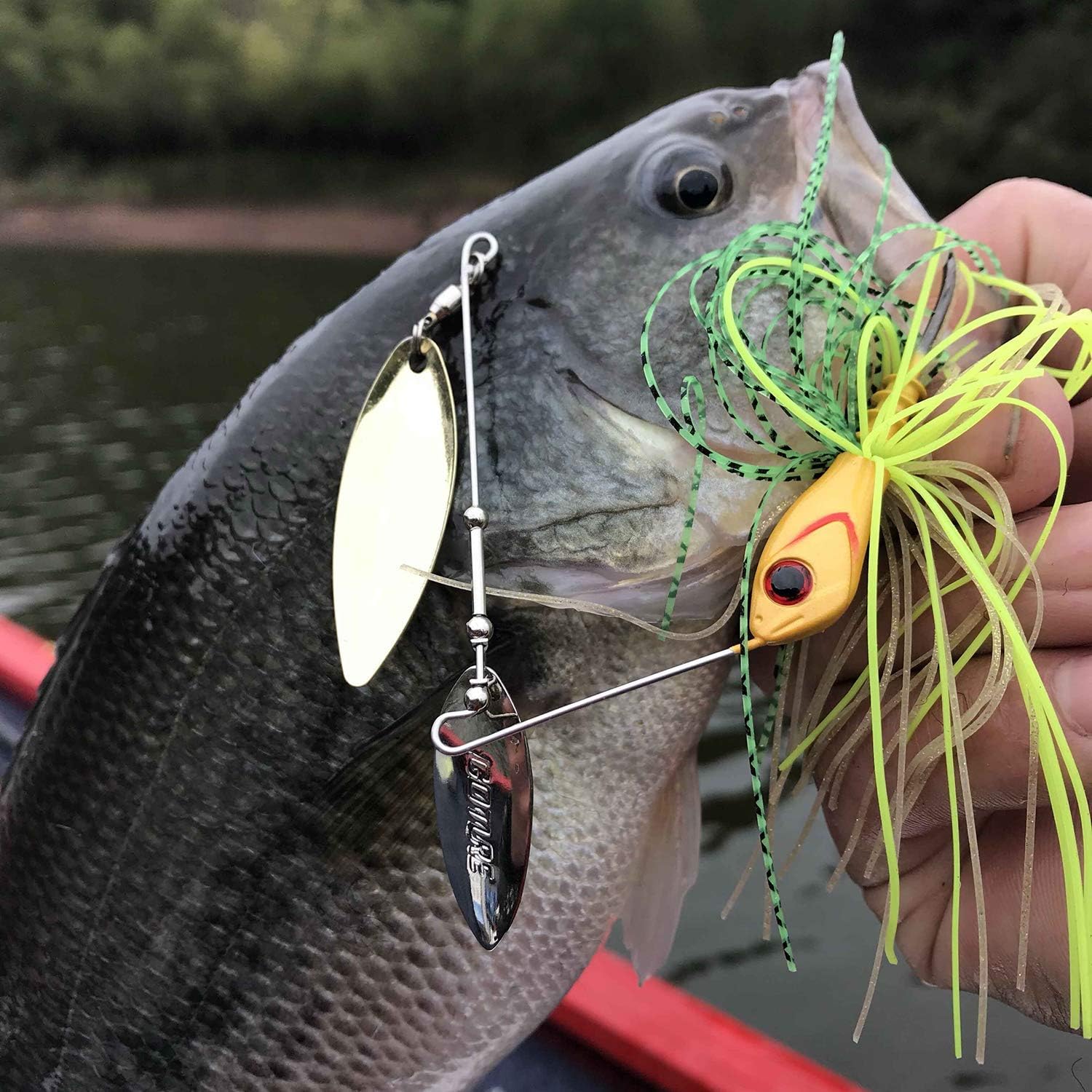 Goture Bass Fishing Lures Spinner Baits Jigs Kit for Bass Fishing Bladed Freshwater Saltwater Metal Double Willow Blade Spinnerbaits Rooster Tail for Salmon Pike Trout Walleye Jigs（3/8 1/2oz） : Sports & Outdoors