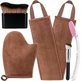 5-in-1 Self Tanning Mitt Kit, Self Tanner Applicator Tool Set | Streak-Free Tanning Mitt, 2 Self Tan Brushes &amp; 2 Back Tan Applicators, for Body, Face, Legs &amp; Back