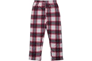 North 15 Girl's Super Cozy Minky Fleece Plaid Lounge Pants (7-14)