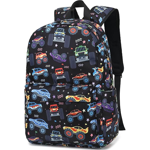 Amazon.com | ZENWAWA Cool Monster Truck Kids Backpack Large