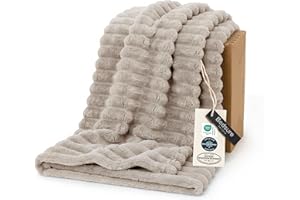 Bedsure Décor de chambre, parure de maison, jeté pour cadeaux pour femmes et hommes, couverture douce et moelleuse en peluche pour canapé et lit, couverture chaude et pelucheuse pour la chambre à