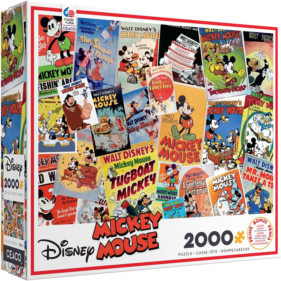 Amazon Ceaco 00ピース ディズニー ピクサー ディズニーミッキーマウス ジグソーパズル 子供と大人用 ジグソーパズル おもちゃ