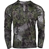 Kryptek mens Sonora Hooded Shirt, Lightweight Sun Protective Hot Weather Hunting Shirt