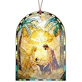 Christmas Ornaments 2026, Nativity Ornaments Tradition Gifts for Tree Decorations, Religious Christmas Nativity Scene Ornament, Jesus for Tree Decorations and Gifts for Christian Women, Baby Jesus