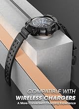 SUPCASE Unicorn Beetle Pro Rugged Case for 46mm Galaxy Watch 4 Black Strap view 3