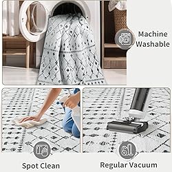 SERISSA Washable Area Rug,3x5 Soft Non Slip Indoor
