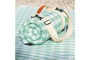 RYCHIC Waterproof Beach Blanket Picnic Outdoor Camping Mat Oversized Extra Large Foldable Sandproof Sand Free Resistant Big XL Giant Towel Hawaii Honeymoon Essentials Women Summer Must Have Vacation Gift