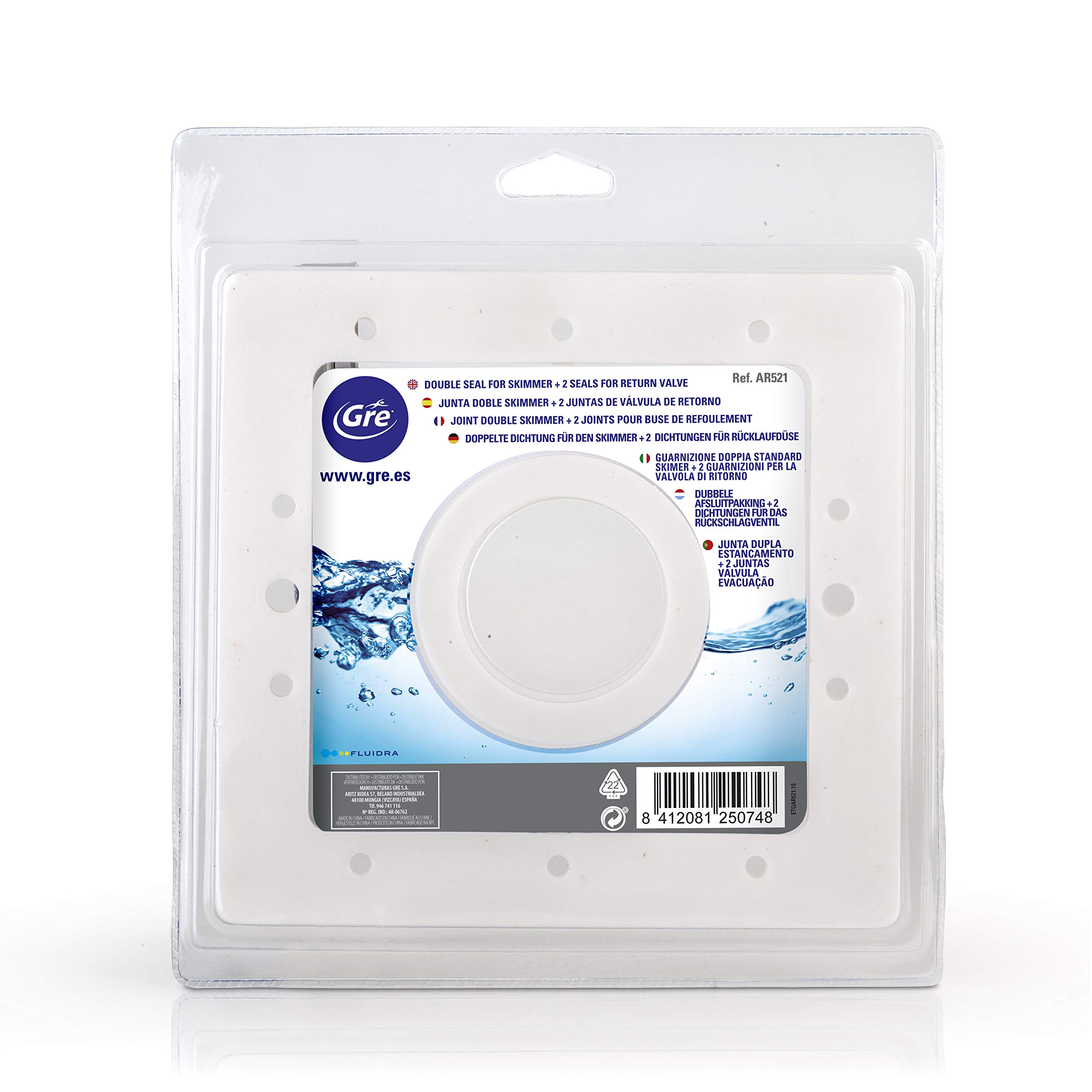 Gre AR521 – Double Seal for Skimmer + 2 Return Valve Gaskets