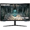 SAMSUNG 32" Odyssey QHD G65B Curved Gaming Monitor, 240Hz, 1ms (GTG), HDR 600, Gaming Hub, 1000R, AMD FreeSync Premium Pro, LS32BG652ENXGO