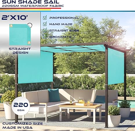 Amazon Com Windscreen4less 2 X10 Waterproof Sun Shade Sail