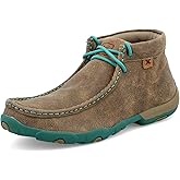 Twisted X Women's Chukka Driving Moc, Moc Toe, Bomber & Turquoise, 7 M