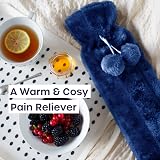 Volila Long Hot Water Bottle with Cover 2L Extra Long 72cm Blue view 5