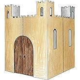 Easy Playhouse Blank Castle - Kids Art and Craft for Indoor & Outdoor Fun Color, Draw on this Blank Canvas–Decorate and Personalize a Cardboard Fort, 32 by 32 by 43. 5 inches Made in USA Age 3 and up