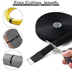 1"x16Ft Hook and Loop Straps with 25 Metal