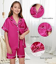 ALHAVONE Kids Girl Pajama Set with Headband