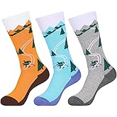 Feosger Merino Wool Kids Ski Socks Thermal Thick Warm Snowboarding Socks for Boys & Girls for Skiing (Age 7-12) 3 Pairs