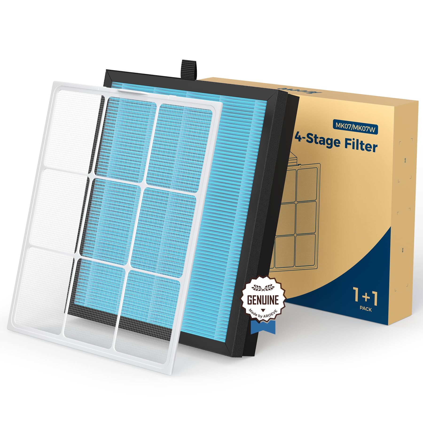 AROEVE MK07 エアフィルターと洗えるフィルター