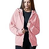 Cloud Essentials Oversized Zip Up Hoodie for Women, Soft Fleece Cotton Blend, Cozy Full Zip Sweatshirt