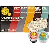 New Mexico Piñon Naturally Flavored Coffee K Cups Variety Pack - Medium & Dark Roast 100% Arabica K-Cup Capsules - Recyclable Single Serve Coffee Pods - 96 Count